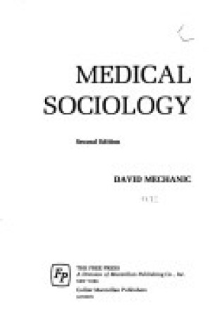 Cover of Medical Sociology