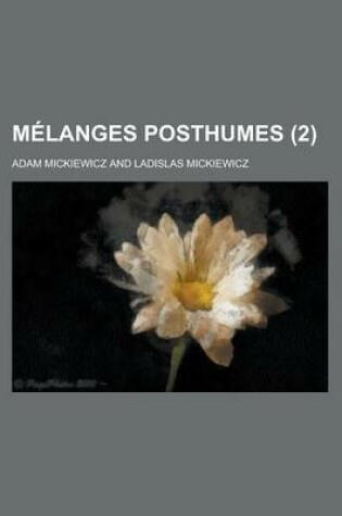 Cover of Melanges Posthumes (2)