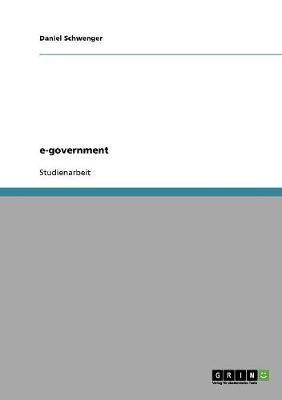 Book cover for e-government