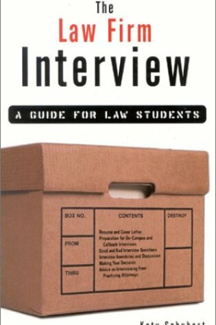 Cover of The Law Firm Interview