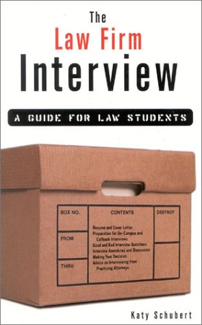 Cover of The Law Firm Interview