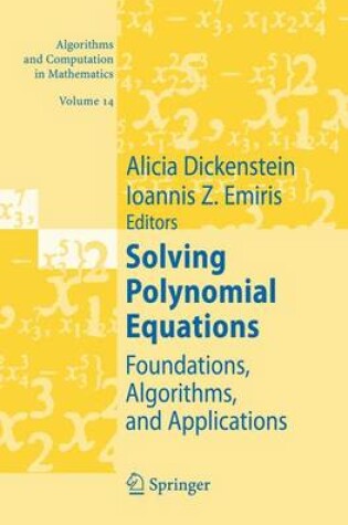 Cover of Solving Polynomial Equations