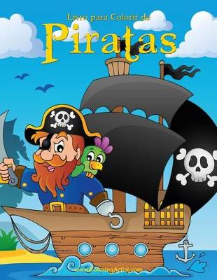 Cover of Livro para Colorir de Piratas 1