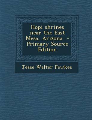 Book cover for Hopi Shrines Near the East Mesa, Arizona