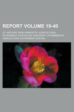 Cover of Report Volume 19-40