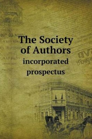 Cover of The Society of Authors incorporated prospectus