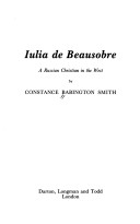 Book cover for Iulia de Beausobre