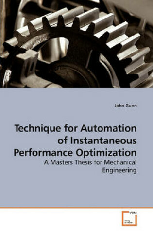 Cover of Technique for Automation of Instantaneous Performance Optimization