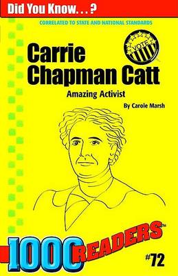 Book cover for Carrie Chapman Catt