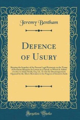 Cover of Defence of Usury