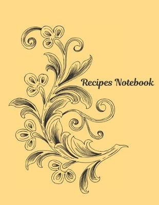 Book cover for Vol 9 Recipes Notebook Journal Present