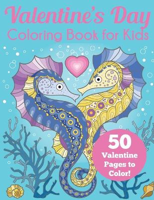 Book cover for Valentine's Day Coloring Book for Kids