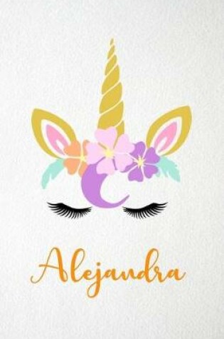 Cover of Alejandra A5 Lined Notebook 110 Pages