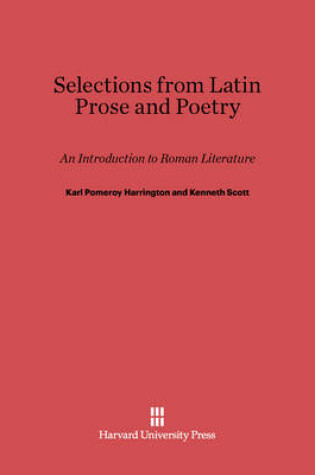 Cover of Selections from Latin Prose and Poetry