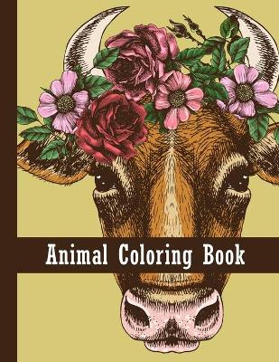 Book cover for Animal coloring book