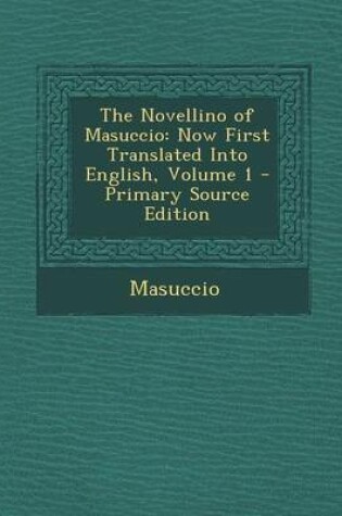 Cover of The Novellino of Masuccio