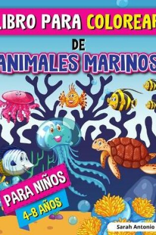 Cover of Libro para Colorear de Animales Marinos para Niños