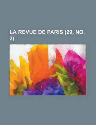 Cover of La Revue de Paris