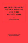 Book cover for On Group-Theoretic Decision Problems and Their Classification. (AM-68)