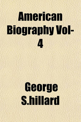 Book cover for American Biography Vol-4