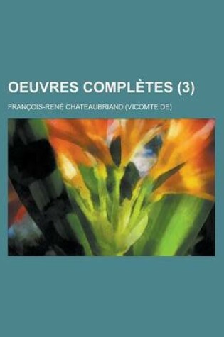 Cover of Oeuvres Completes (3)