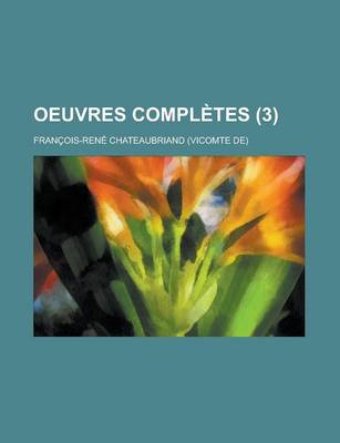 Book cover for Oeuvres Completes (3)