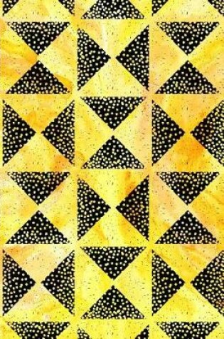 Cover of Journal Notebook Triangles With Dots Pattern 6