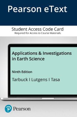 Cover of Applications and Investigations in Earth Science