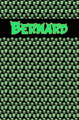 Cover of 120 Page Handwriting Practice Book with Green Alien Cover Bernard