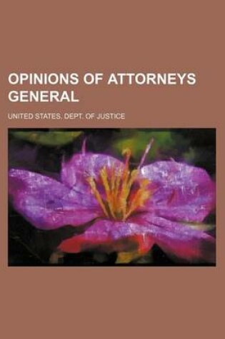 Cover of Opinions of Attorneys General