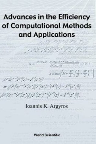 Cover of Advances In The Efficiency Of Computational Methods And Applications