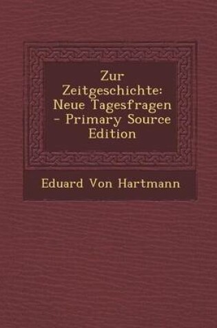 Cover of Zur Zeitgeschichte
