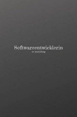 Cover of Softwareentwicklerin in Ausbildung