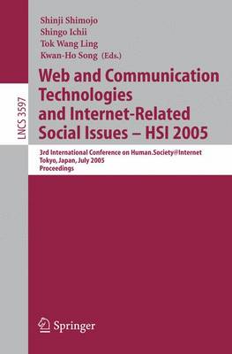 Cover of Web and Communication Technologies and Internetrelated Social Issues Hsi 2005