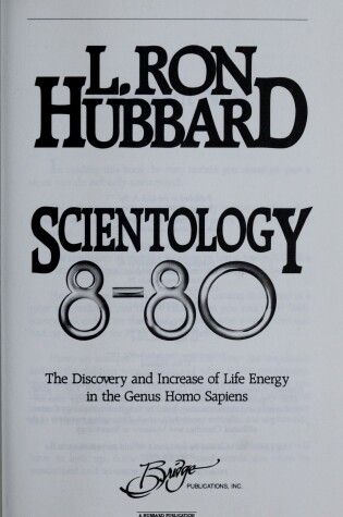 Cover of Scientology 8-80