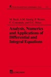 Book cover for Analysis, Numerics and Applications of Differential and Integral Equations