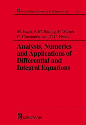Cover of Analysis, Numerics and Applications of Differential and Integral Equations