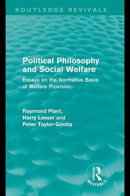 Book cover for Political Philosophy and Social Welfare (Routledge Revivals)