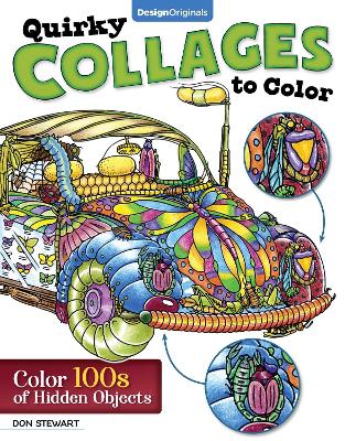Book cover for Quirky Collages to Color