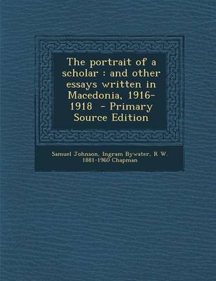 Book cover for The Portrait of a Scholar