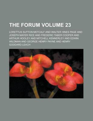 Book cover for The Forum Volume 23