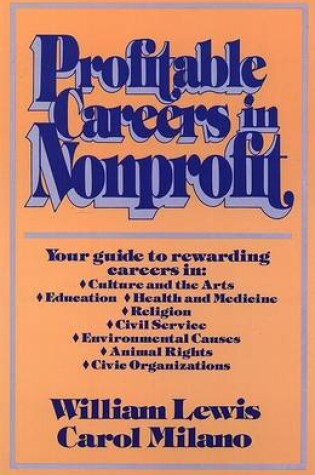 Cover of Profitable Careers in Non-profit