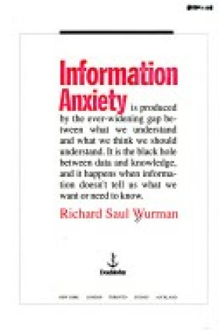 Cover of Information Anxiety