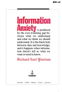 Book cover for Information Anxiety
