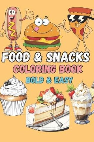 Cover of Food & Snacks Coloring Book