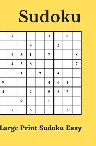 Cover of Large Print Sudoku Easy