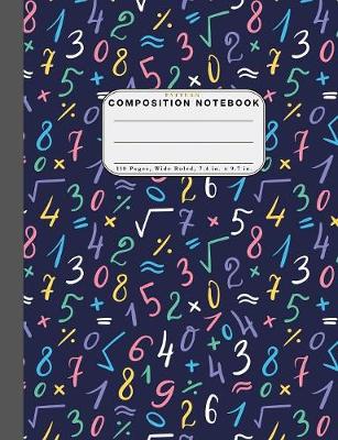 Book cover for Wide Ruled Composition Notebook Pattern