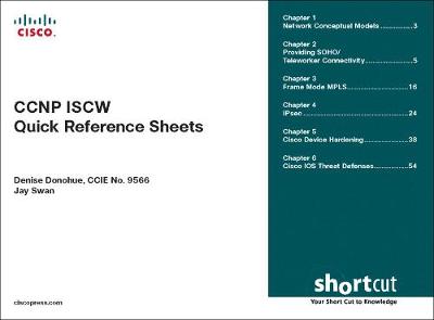 Book cover for CCNP ISCW Quick Reference Sheets, Digital Shortcut