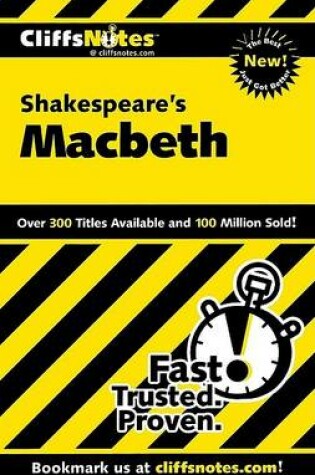 Cover of Cliffsnotes Shakespeare's Macbeth