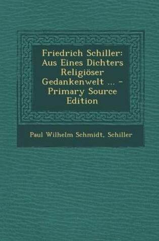 Cover of Friedrich Schiller